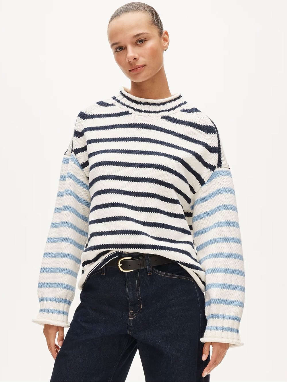 J.Crew Relaxed Rollneck Pullover Sweater - Picture 2 of 7